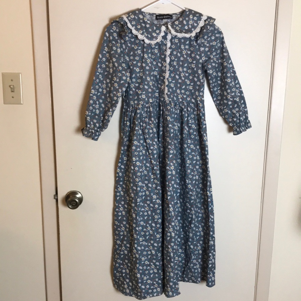 Scarlet Darkness Pioneer Girls Colonial Dress 8Y